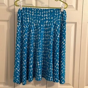 George Women’s Aqua & White A-Line Summer Skirt